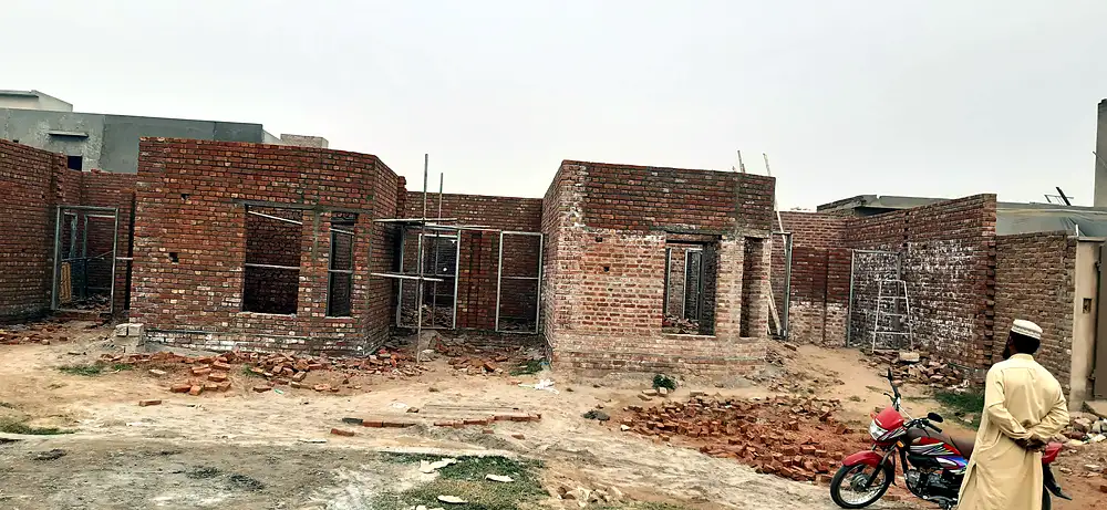 5 Marla house MPS Road Multan full site view 2019